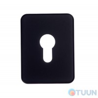 Cipierre, прямокутна декоративна накладка на PZ-циліндр, чорний матовий