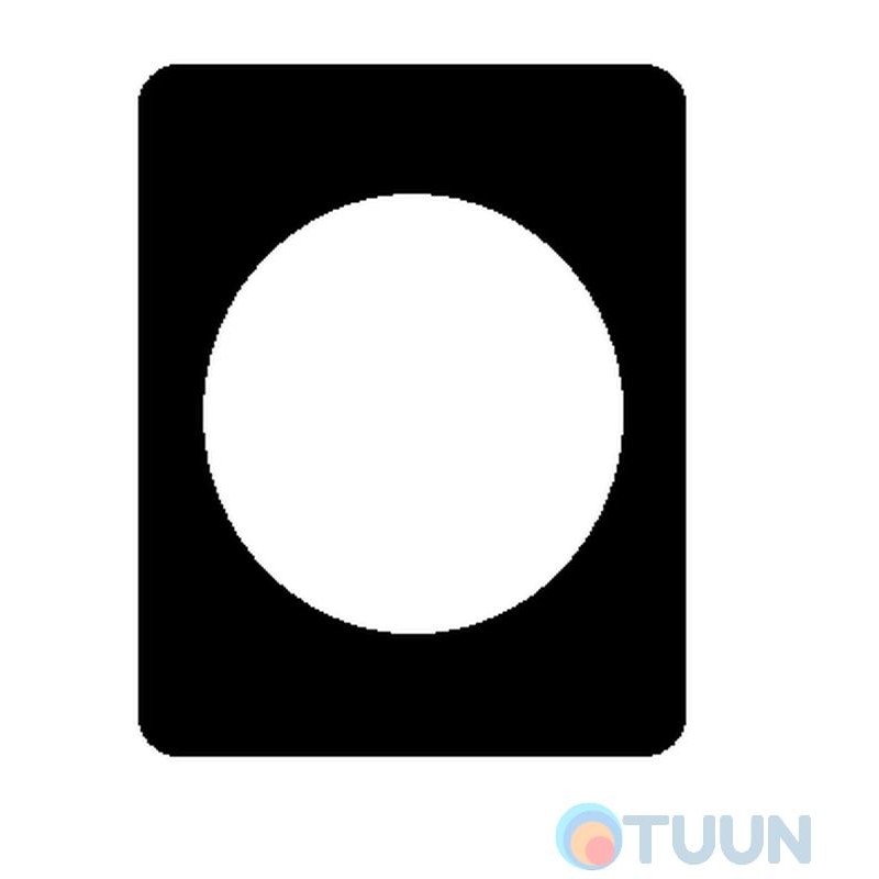 Cipierre, decorative tread plate, rectangular, black