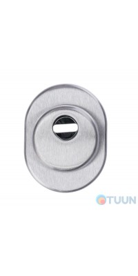 Cipierre, armor plate (protector), conical, H25, matt chrome, oval