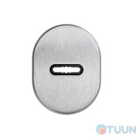 Cipierre, oval decorative cover for a socket wrench, matt chrome