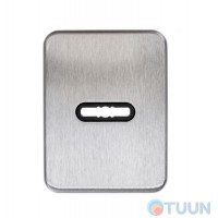 Cipierre, rectangular decorative cover for a socket wrench, matt chrome