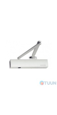GEZE door closer, TS 4000 hold open with knee rod, white