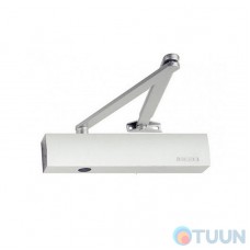 GEZE door closer, TS 4000 hold open with knee rod, white