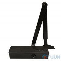 GEZE door closer, TS 2000 V BC with knee rod, black