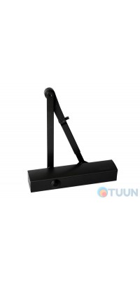 GEZE door closer, TS 4000 with knee rod, black