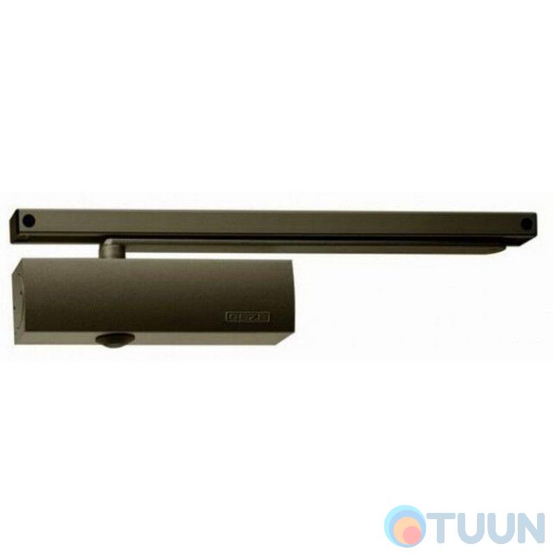 GEZE closer, TS 3000 VBC, hold-open with slide rod, brown
