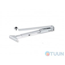 GEZE knee pull, hold-open, for TS 1500, silver