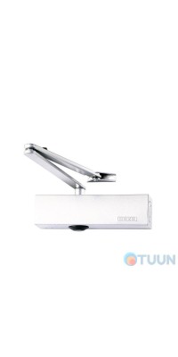 GEZE door closer, TS 2000 V BC with knee rod, white