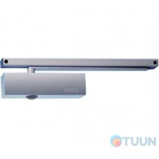 GEZE closer, TS 3000 VBC, hold-open with slide rod, silver
