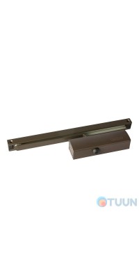 Дотягувач GEZE, TS 1500, hold-open, зі слайдовою тягою, коричневий