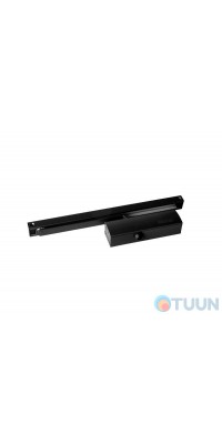 GEZE closer, TS 1500, hold-open, with slide rod, black