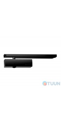 GEZE closer, TS 3000 VBC, hold-open with slide rod, black
