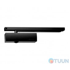 GEZE closer, TS 3000 VBC, hold-open with slide rod, black