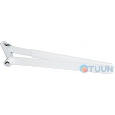 GEZE knee pull, hold-open for TS 4000, white