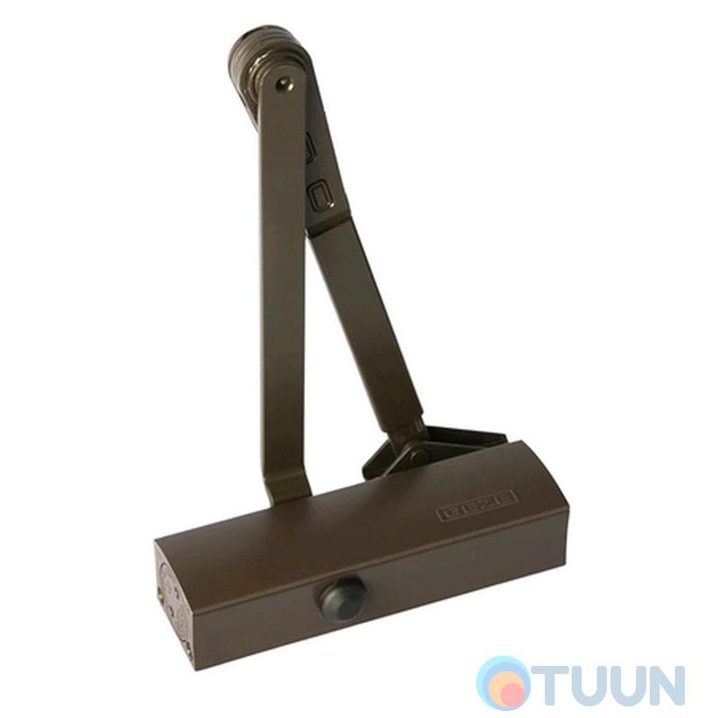 GEZE closer, TS 1500, hold-open with knee rod, brown