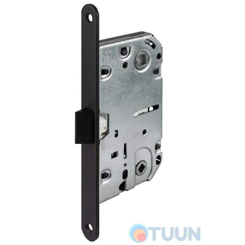 Mortise lock, STV, Medium, WC, black