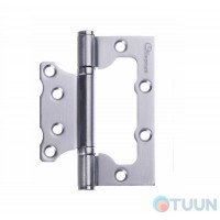 Петля накладная, ELEPHANT, 100х75х3, хром матовый