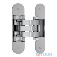 Concealed door hinge, OTLAV 32×130, with offset, matt chrome Concealed door hinge, OTLAV 32×130, with offset, matt chrome