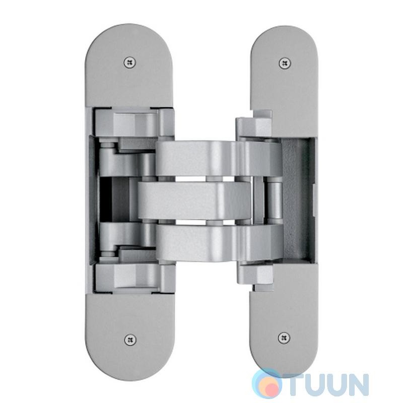 Concealed door hinge, OTLAV 32×130, with offset, matt chrome