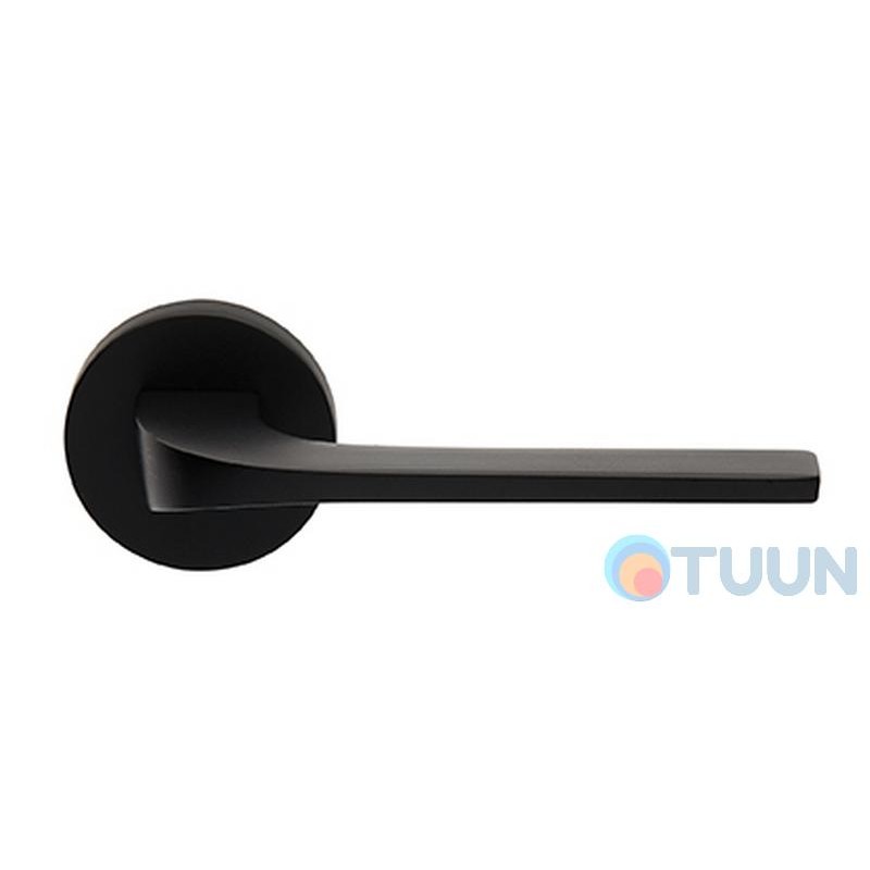 Ilavio handle, 2081, on a round rosette, matte black
