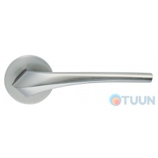 Ilavio handle, 2391, on a round rosette, matt chrome