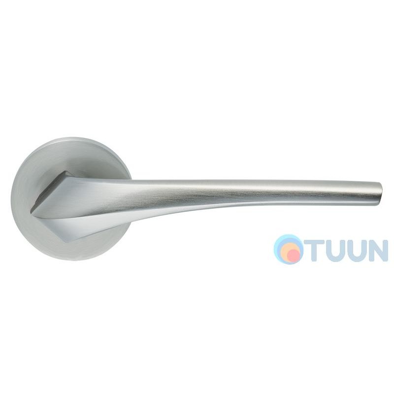 Ilavio handle, 2391, on a round rosette, matt chrome