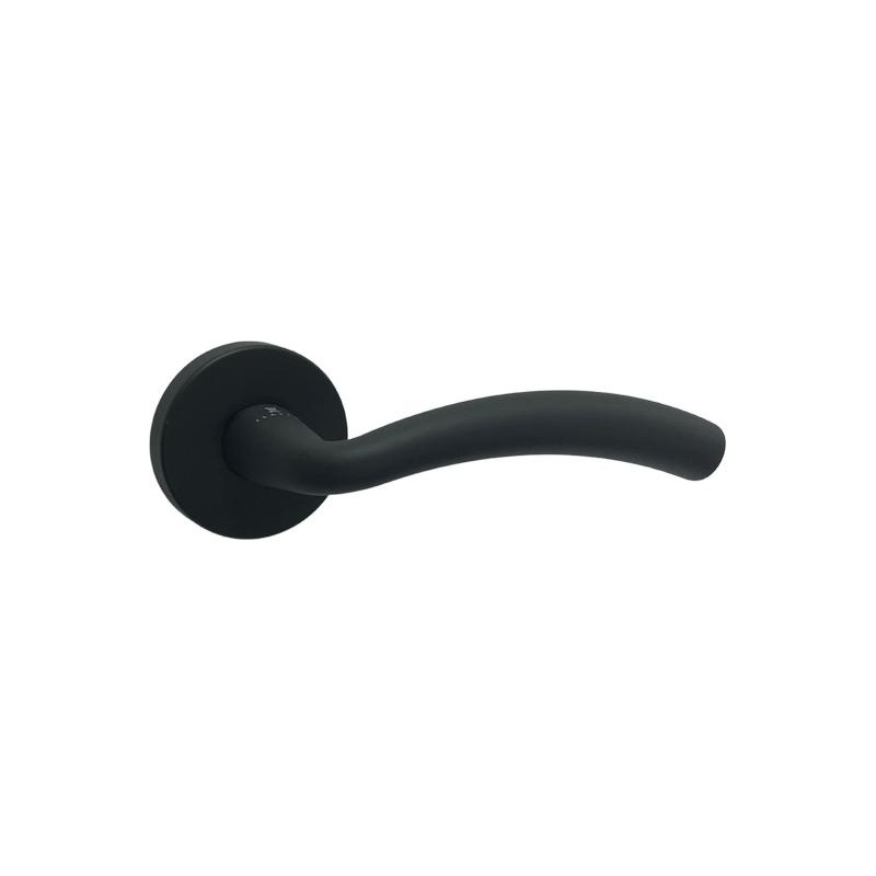 Ilavio handle, 306, on a round rosette, matte black