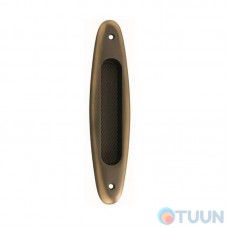 Sliding door handle, Linea Cali, Sirena, old bronze