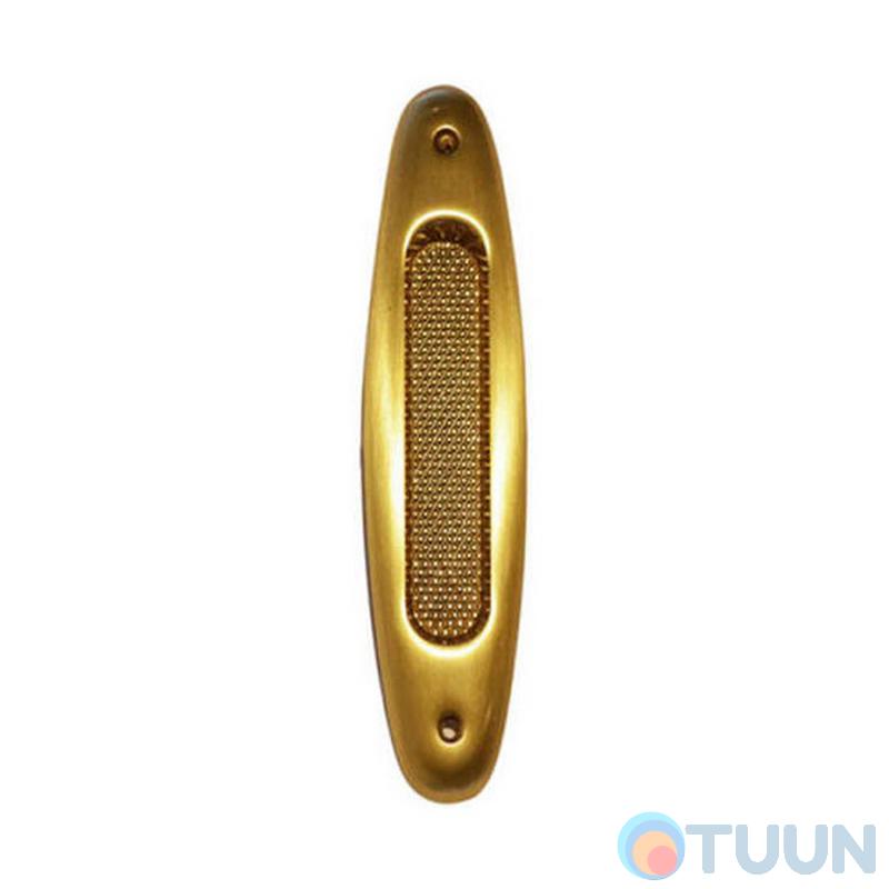 Sliding door handle, Linea Cali, Sirena, brass