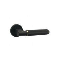 Ilavio handle, 2411, on a round rosette, dark bronze