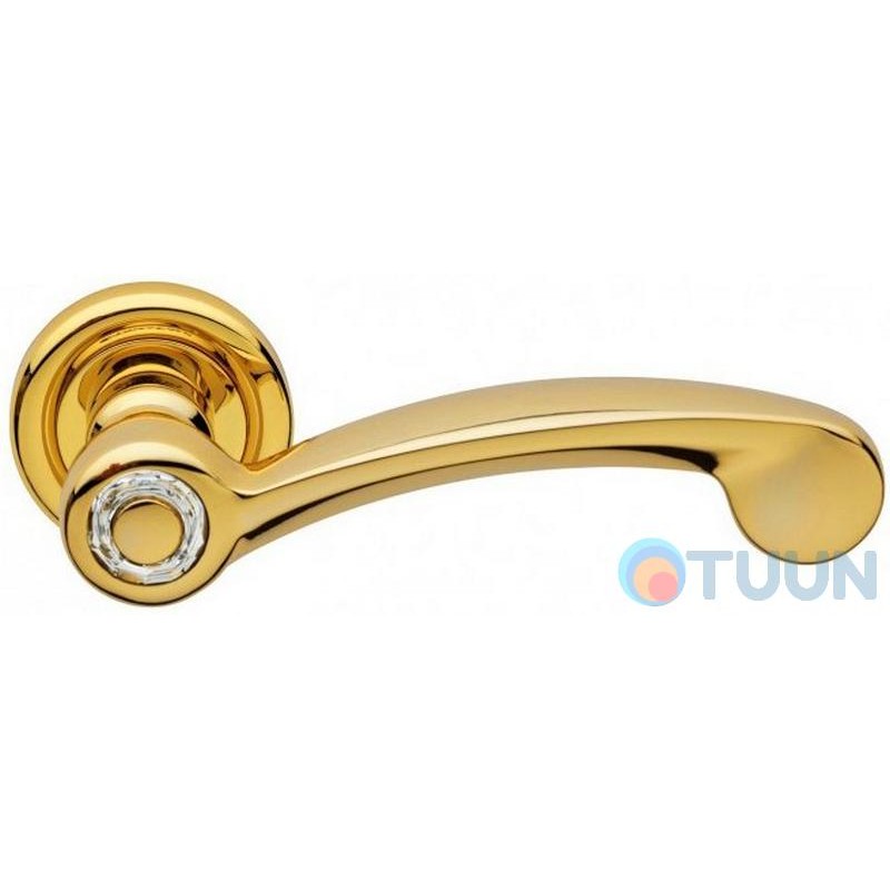 Linea Cali handle, Cosmic, on 103 round rosette, gold