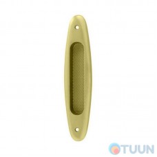 Sliding door handle, Linea Cali, Sirena, matte brass