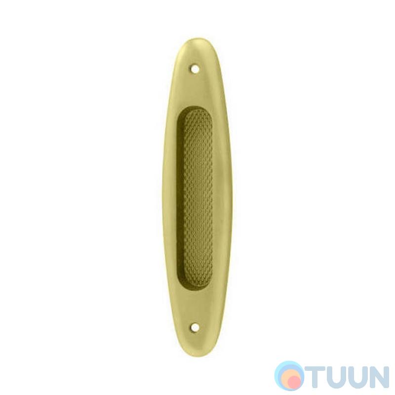 Sliding door handle, Linea Cali, Sirena, matte brass