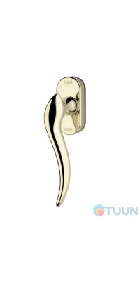 Linea Cali window handle, Libera, old bronze