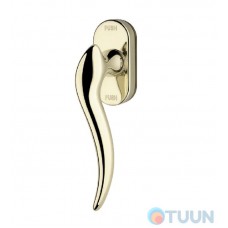 Linea Cali window handle, Libera, old bronze