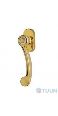 Linea Cali window handle, Cosmic, polished gold