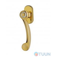 Linea Cali window handle, Cosmic, polished gold