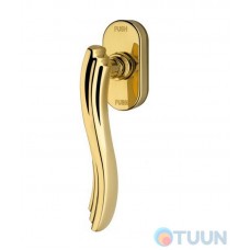 Linea Cali window handle, Marina, brass