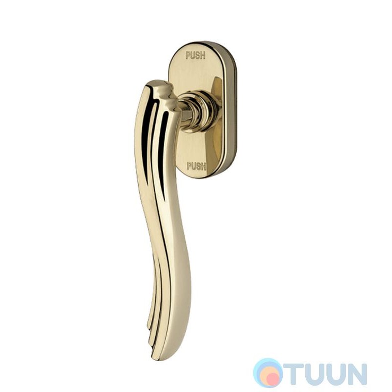 Linea Cali window handle, Marina, matte bronze