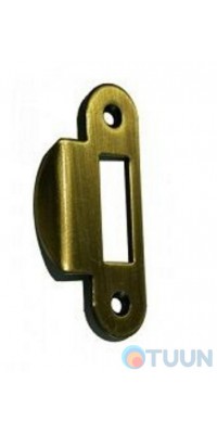 STV, flat end return bar, Latch, old bronze