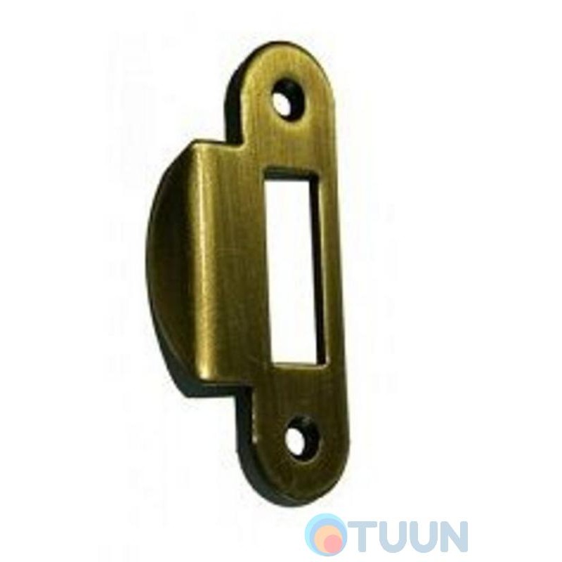 STV, flat end return bar, Latch, old bronze