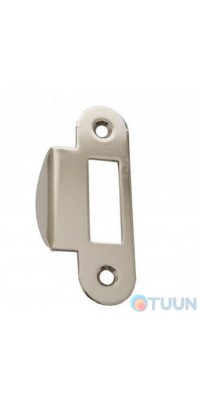 STV, flat end return strip, Latch, polished nickel
