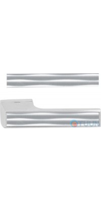 Decorative insert Tupai 142x21.5 ribbed silver