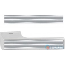 Decorative insert Tupai 142x21.5 ribbed silver