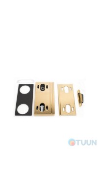 Set lock cl+case half brass right
