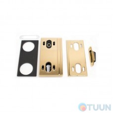 Set lock cl+case half brass right
