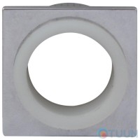 Rectangular rosette Fimet 243 F04 Minimal chrome