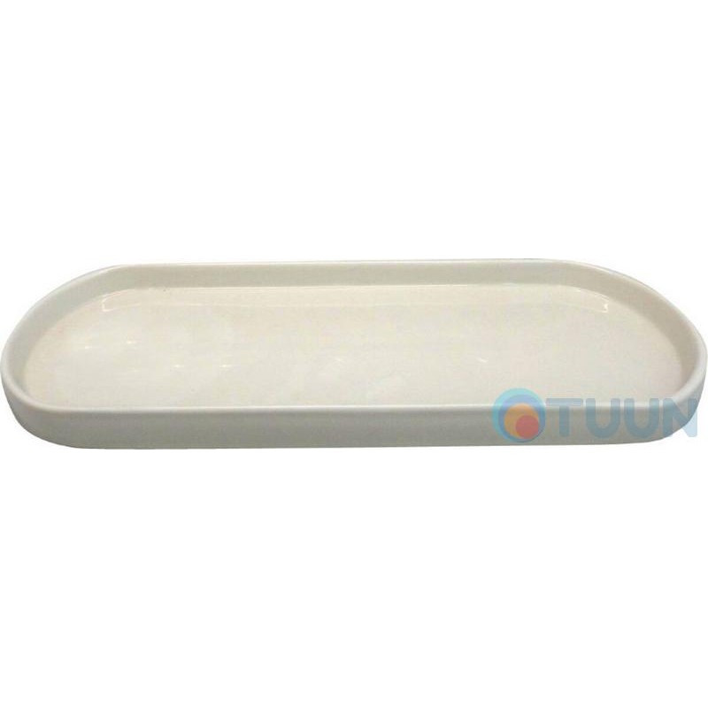 Trento white ceramic accessory stand