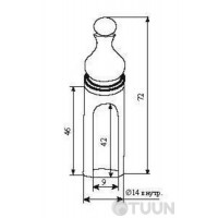 STV cap, semi-brass, shaped top (new) D15