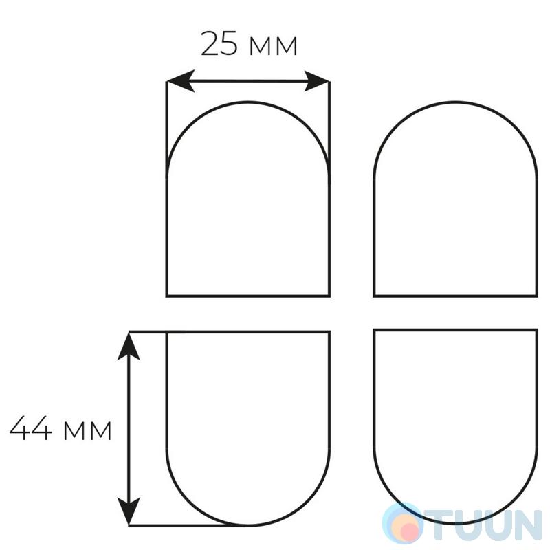 AGB Art. E302001234 Hinge cap set Eclipse 3.0 matt chrome